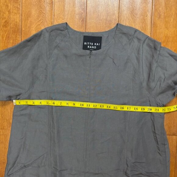 Bitte Kai Rand Women Dress Size L Oversized Linen Viscose Lagenlook Minimalist - Picture 12 of 13